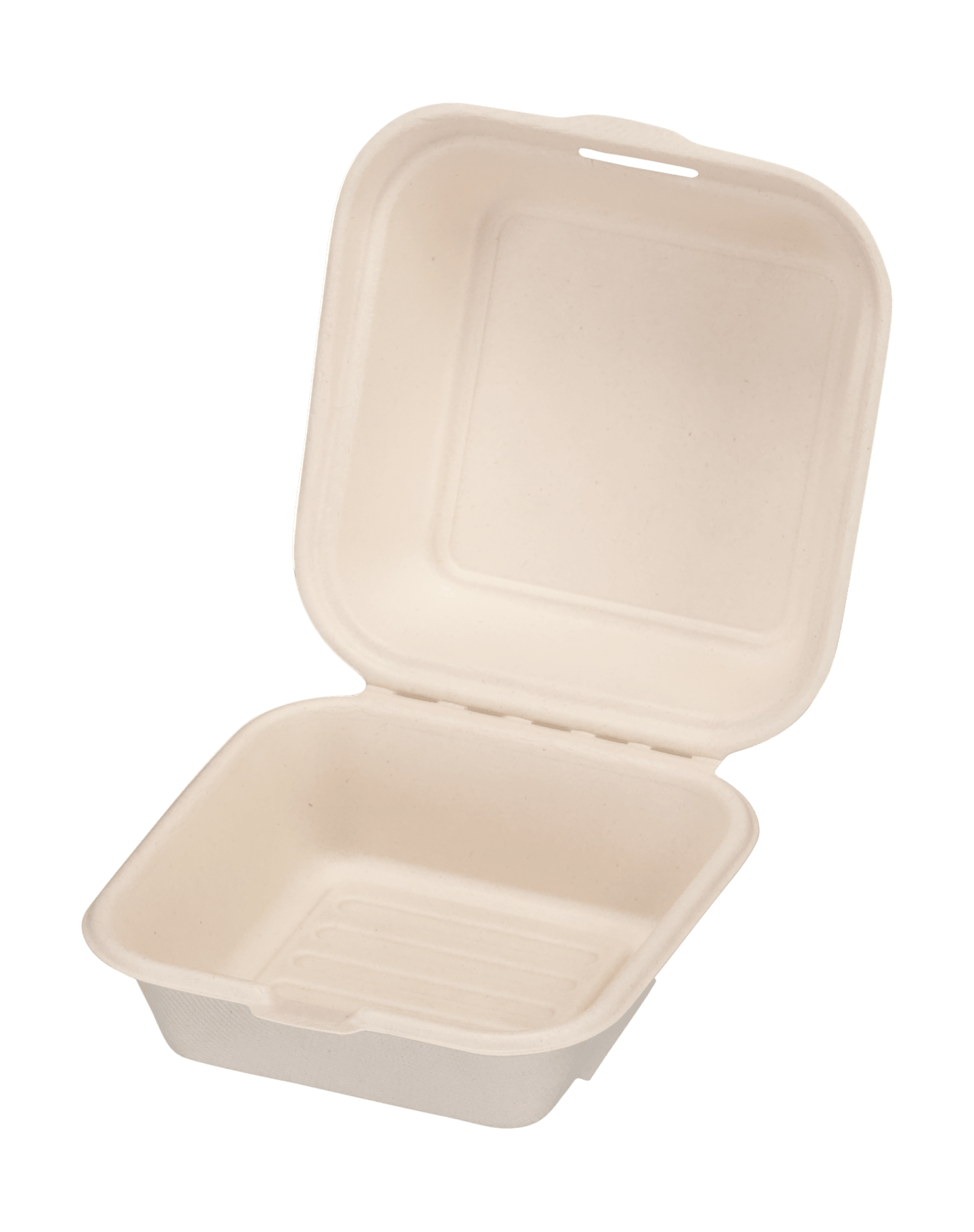 Hamburgerbox bagasse 152x150x82mm
