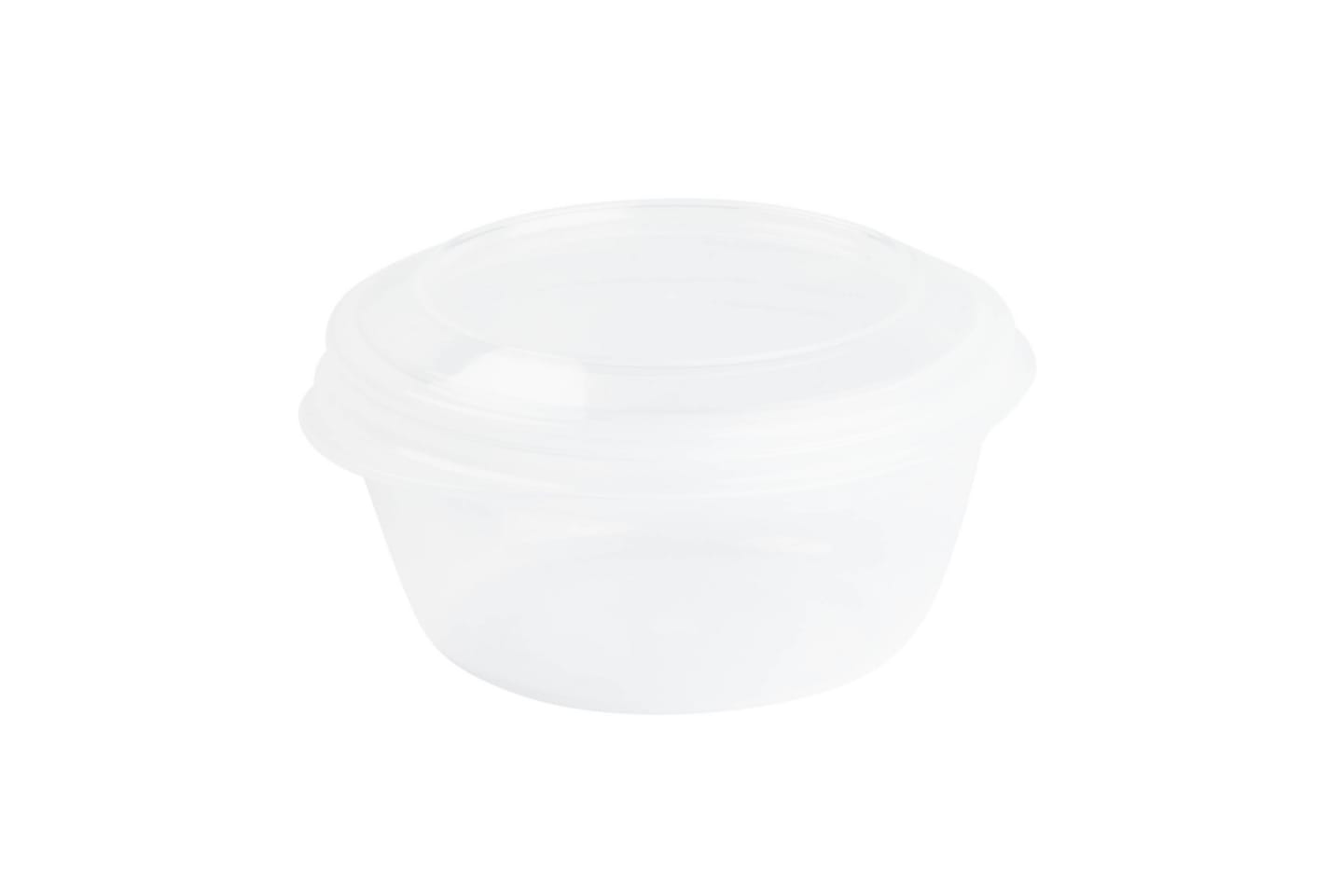 Plastburk rund klar 250ml 10st