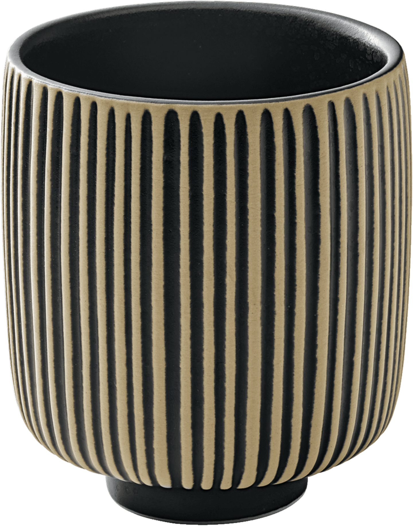Nara mugg 30cl Svart/vit relief