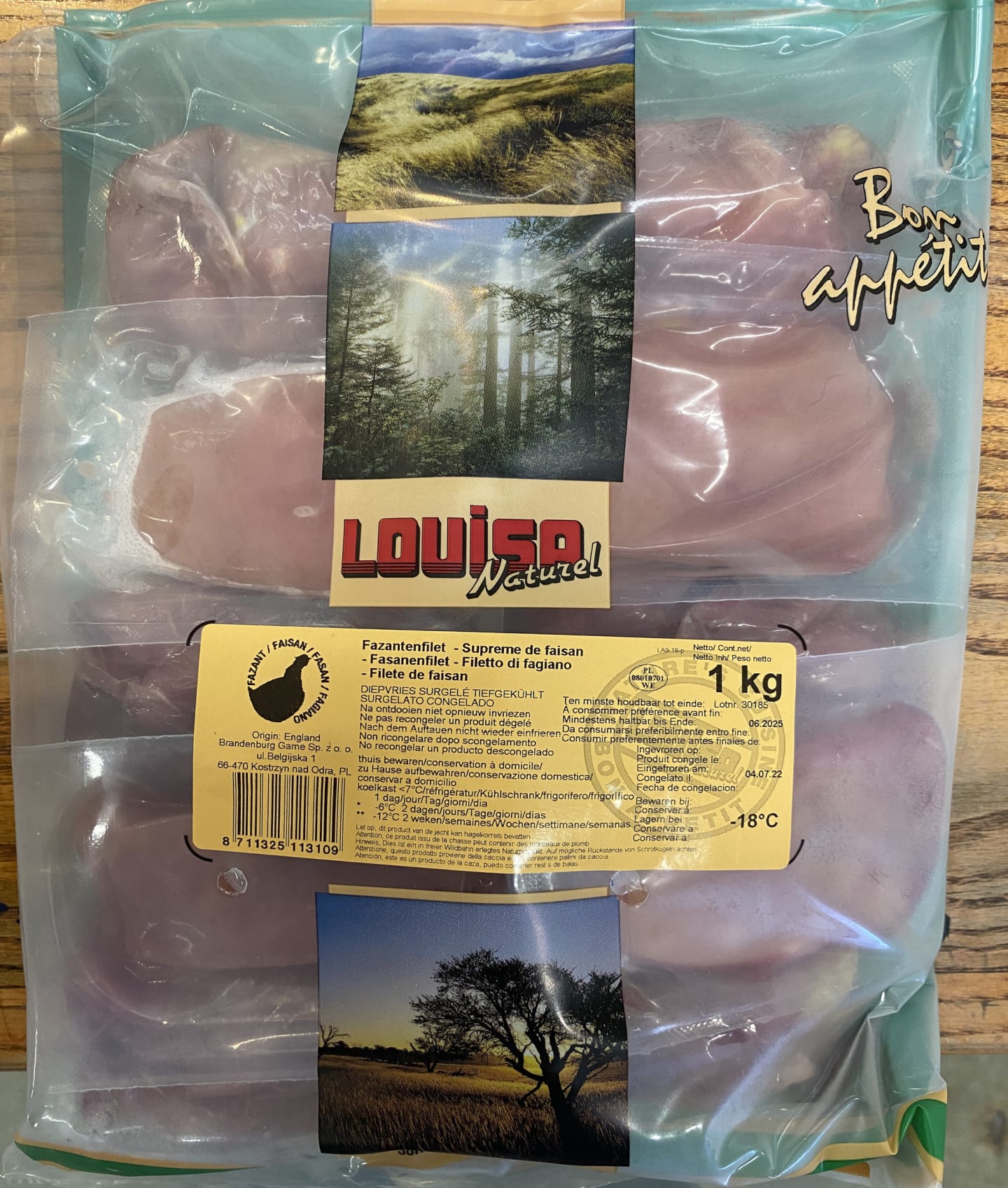 Fasan bröstfilé 100g /8kg - Bild 1 av 3