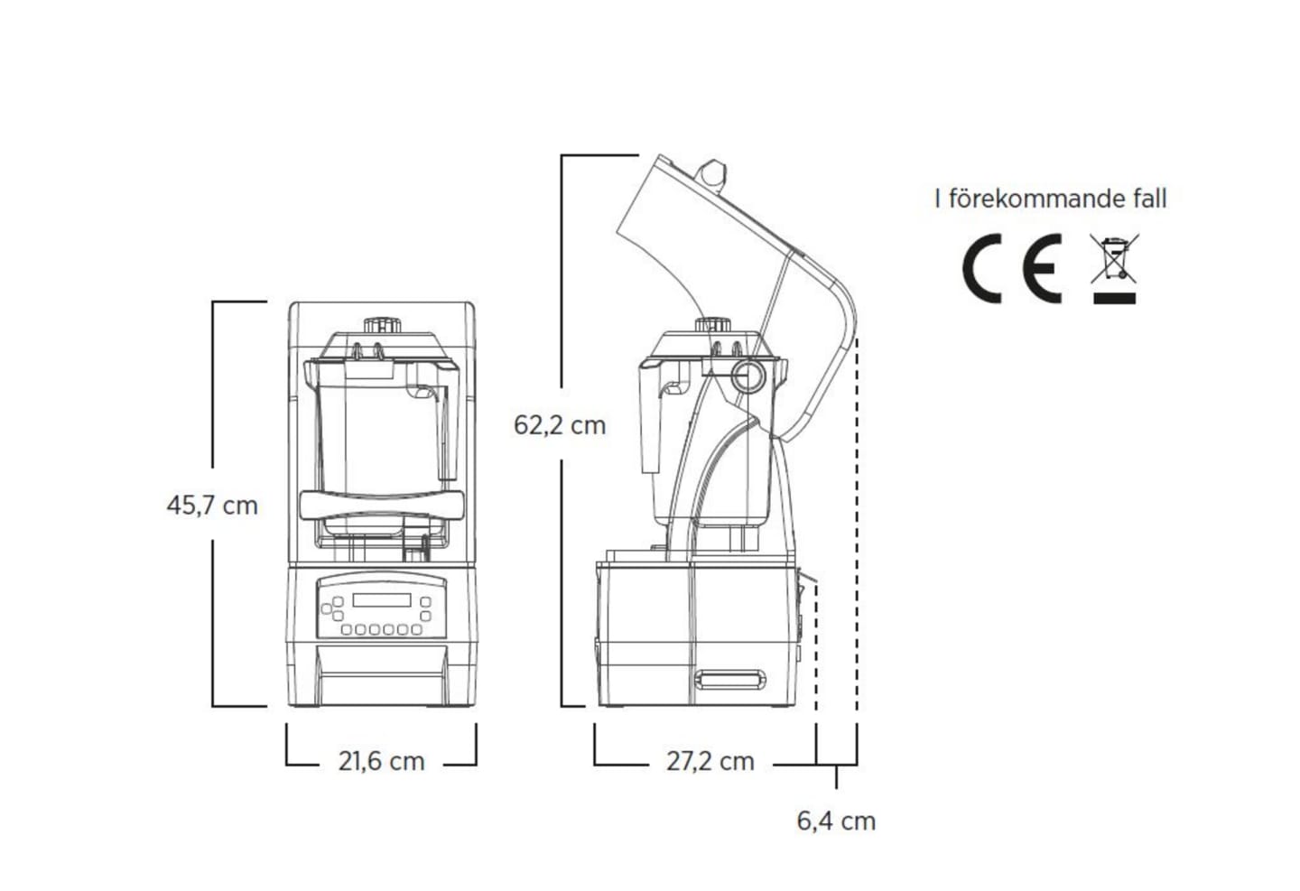 Blender Vitamix med ljudhuv 2L - Bild 1 av 4