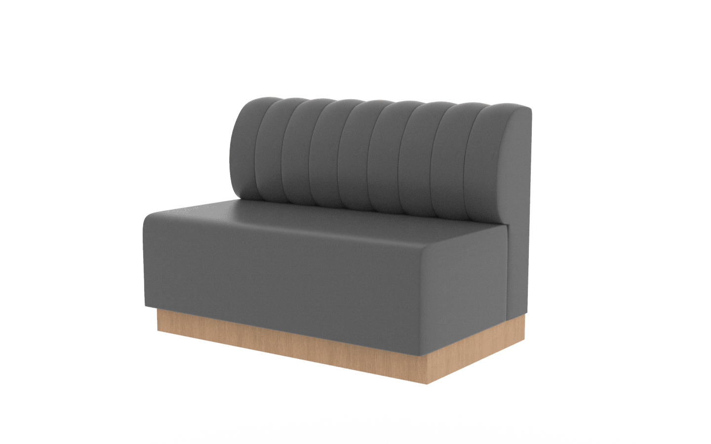 Soffa Bergen med sockel,konstläder