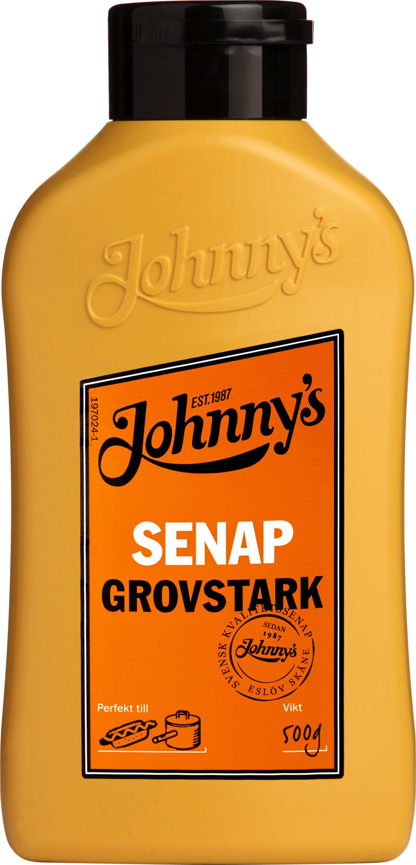 Johnnys senap grovstark 500g