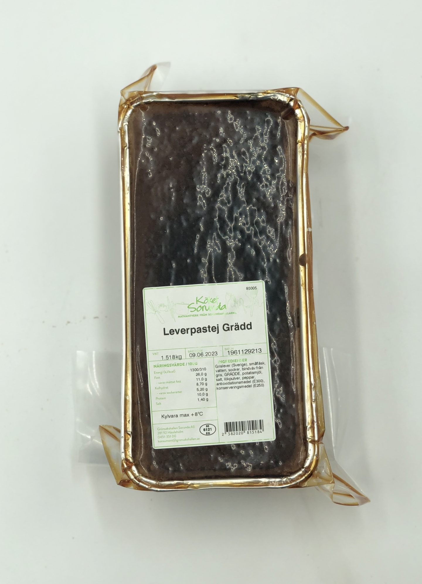 Leverpastej grädd ca 1,2kg