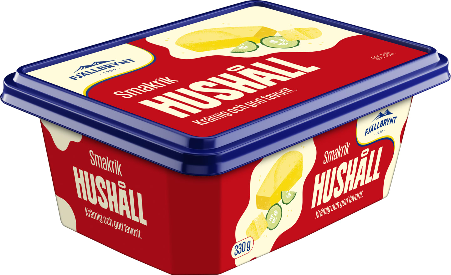Hushållsost smakrik 9% 330g
