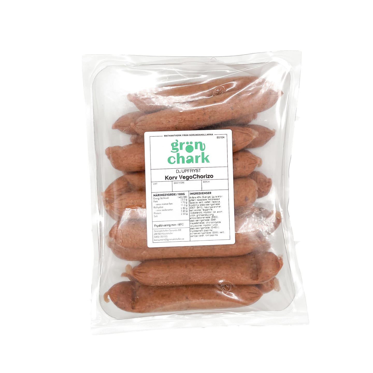 Vego Chorizo 60g/1kg