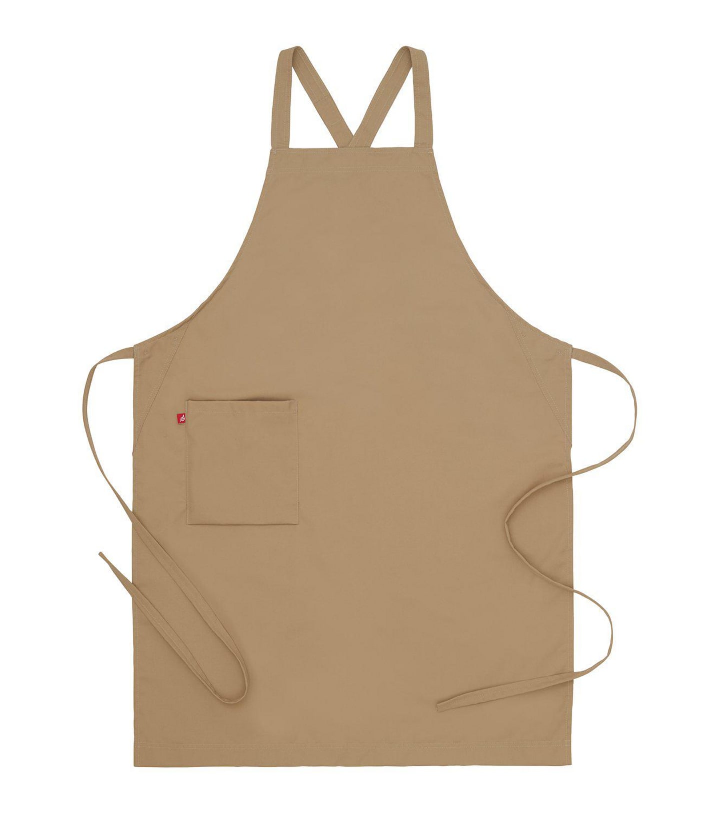 Bröstlappsförkläde kakhi one size 4577