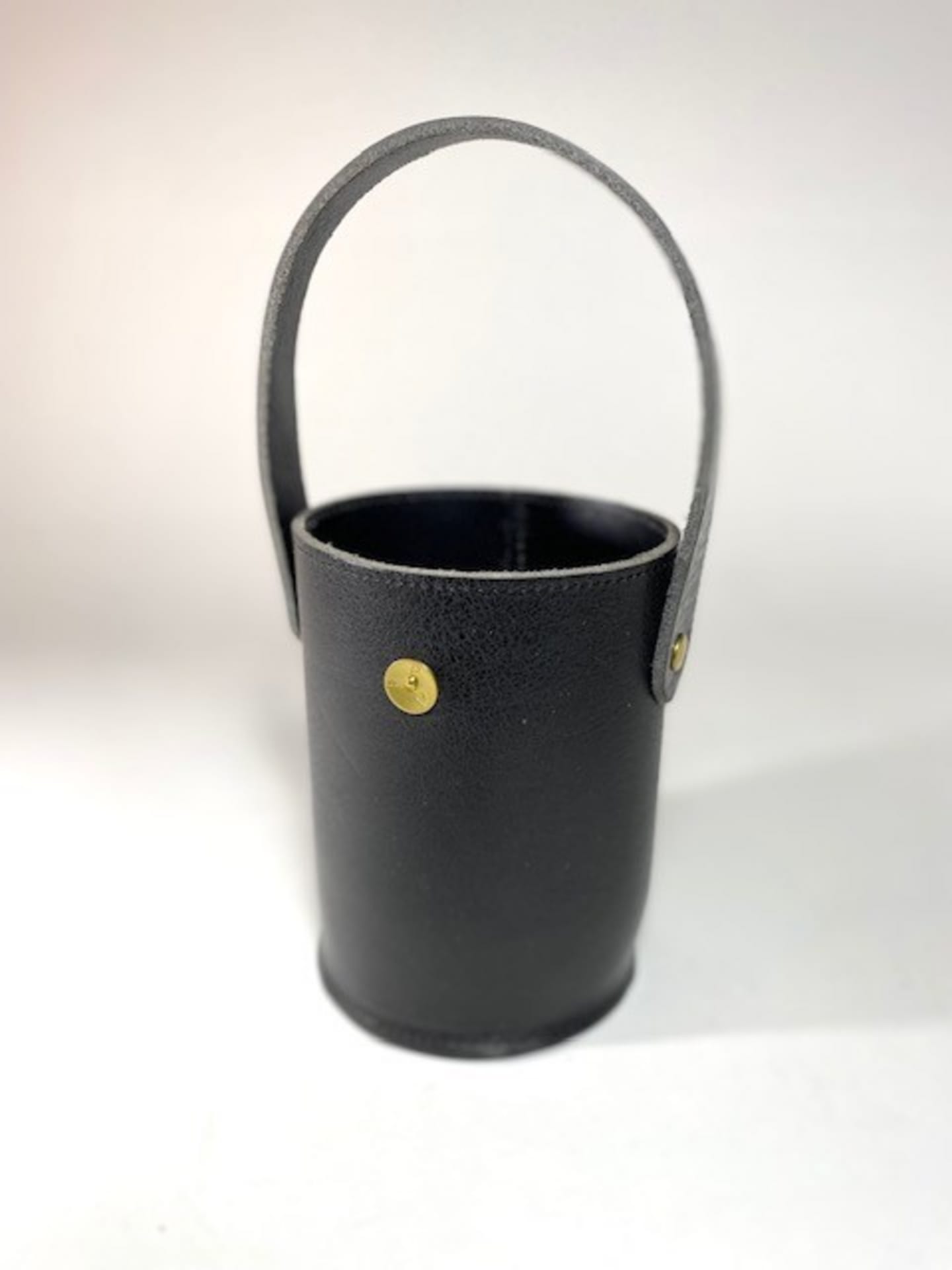 Bestickkorg Handtag Gunnebo Svart Läder