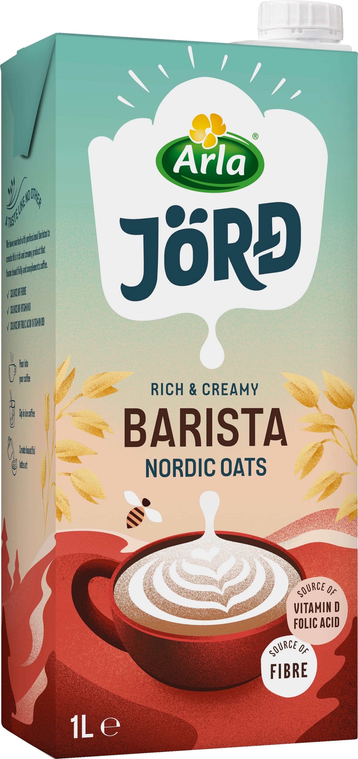 Havre barista m lång hållbarhet 3% 1L
