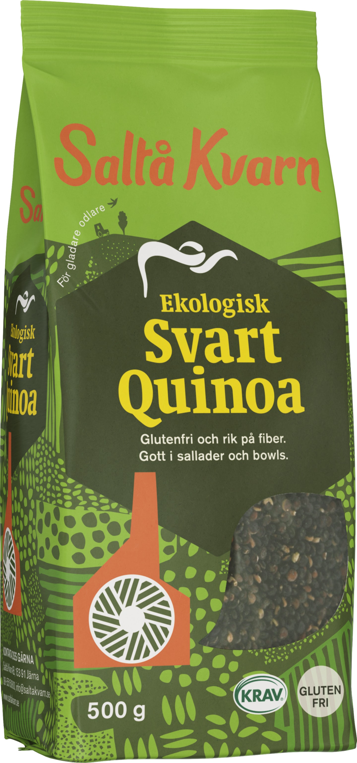 Ekologisk svart quinoa 500g KRAV