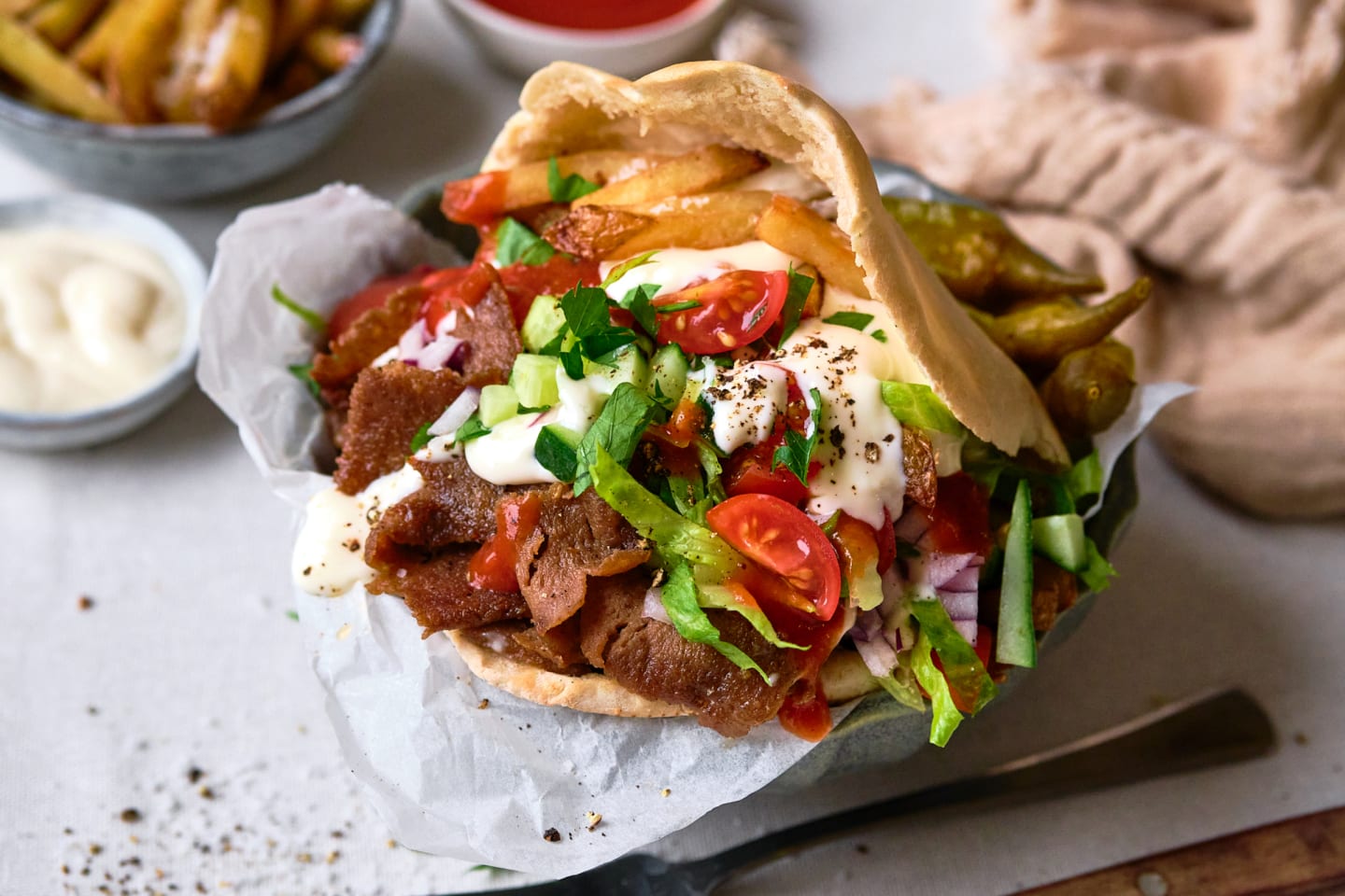 Kebabsås röd 900g - Bild 1 av 3