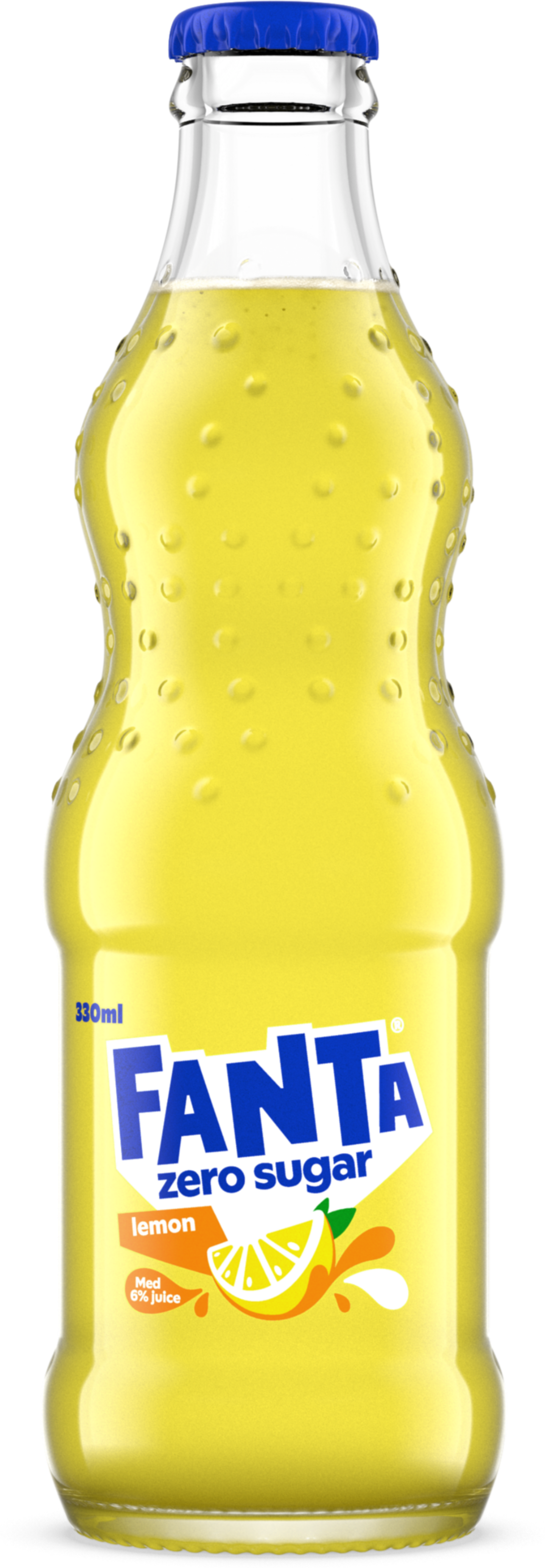 Fanta Lemon Zero  engångsglas 33cl
