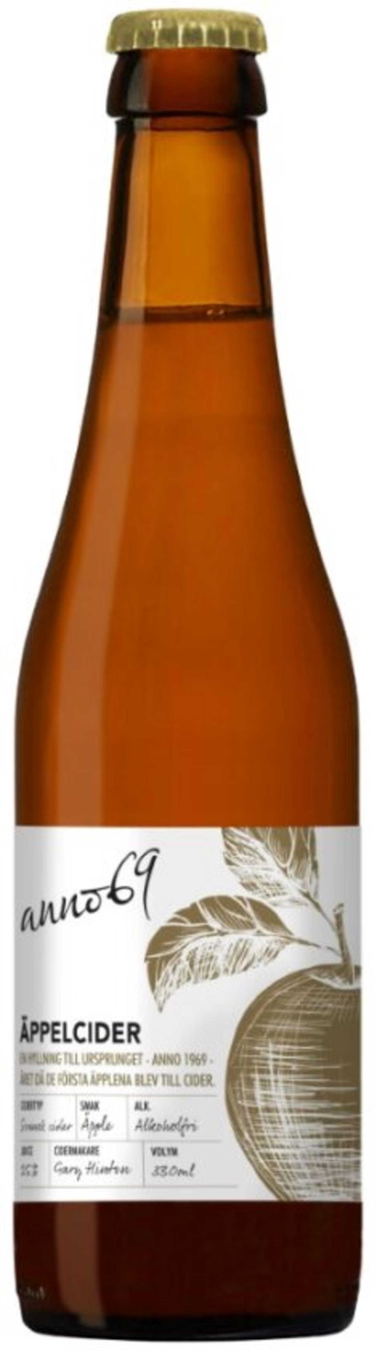 Anno 69 Äpplecider alkoholfri 33cl