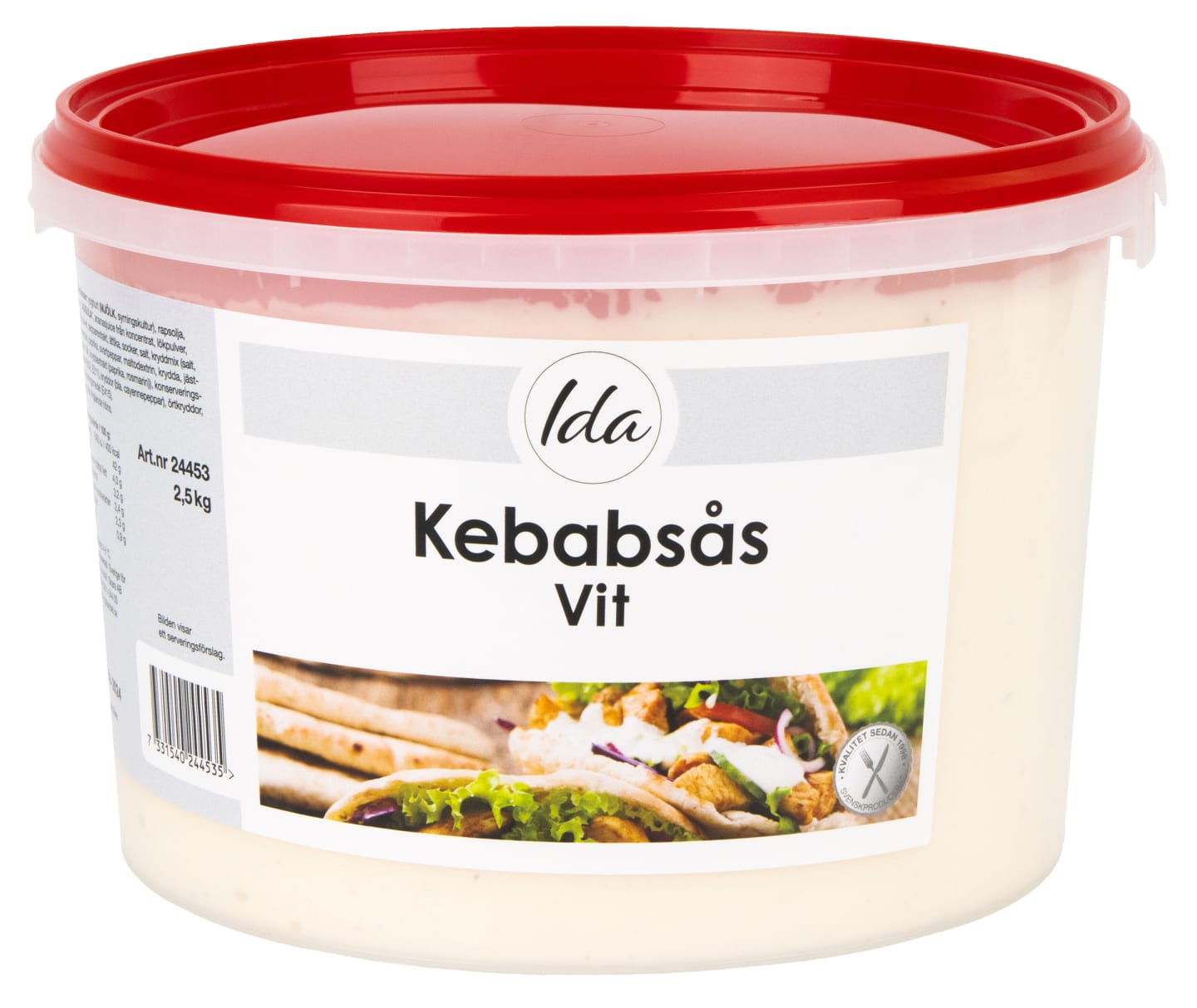Kebabsås vit 2,5kg