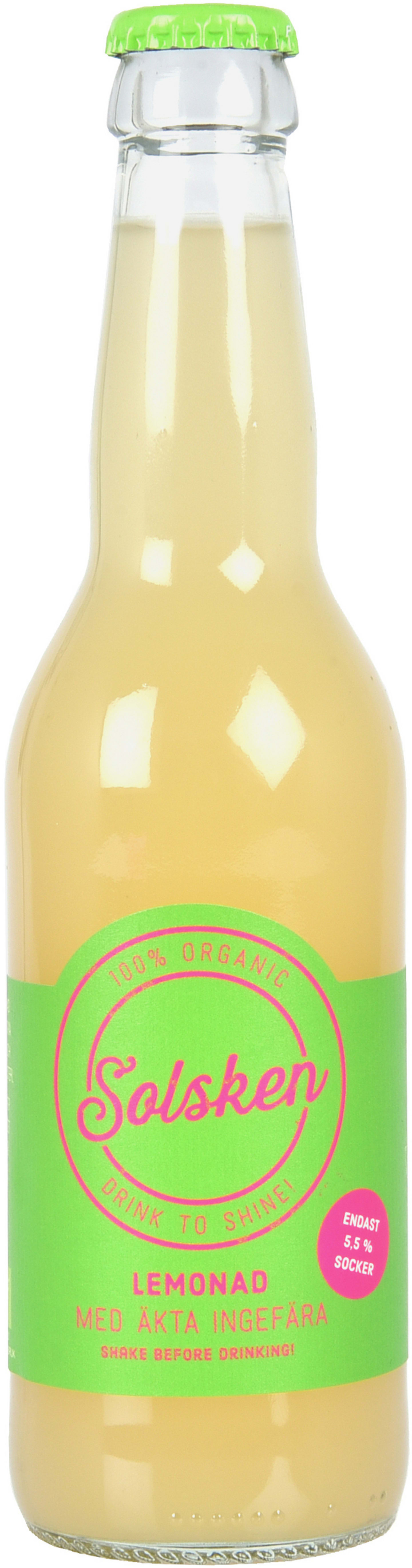 Solsken Lemonade ingefära 33cl