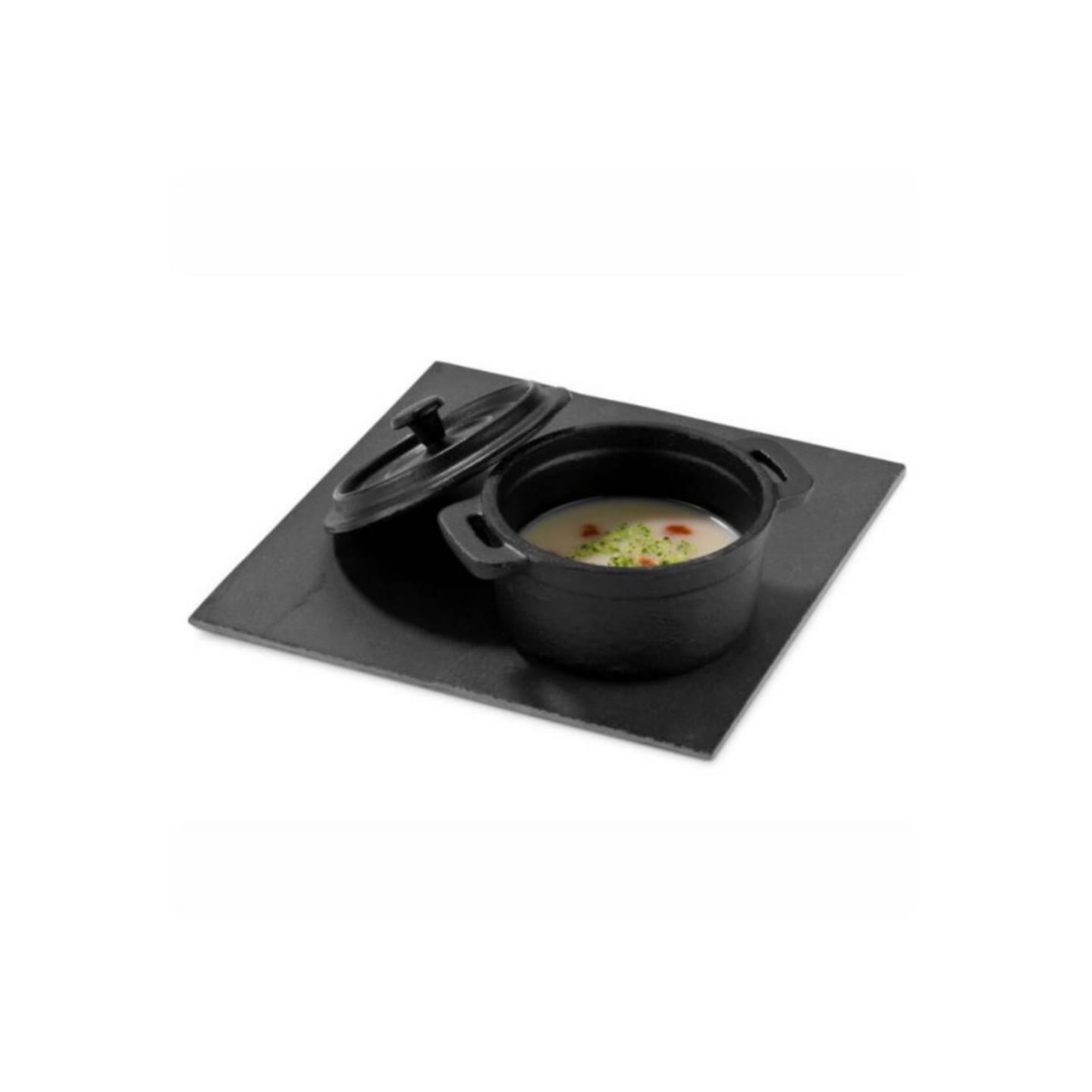 Gryta svart gjutjärn mini D100mm 20cl