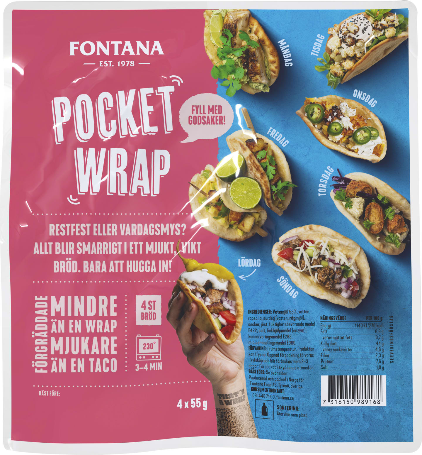 Pocket Wrap 220g