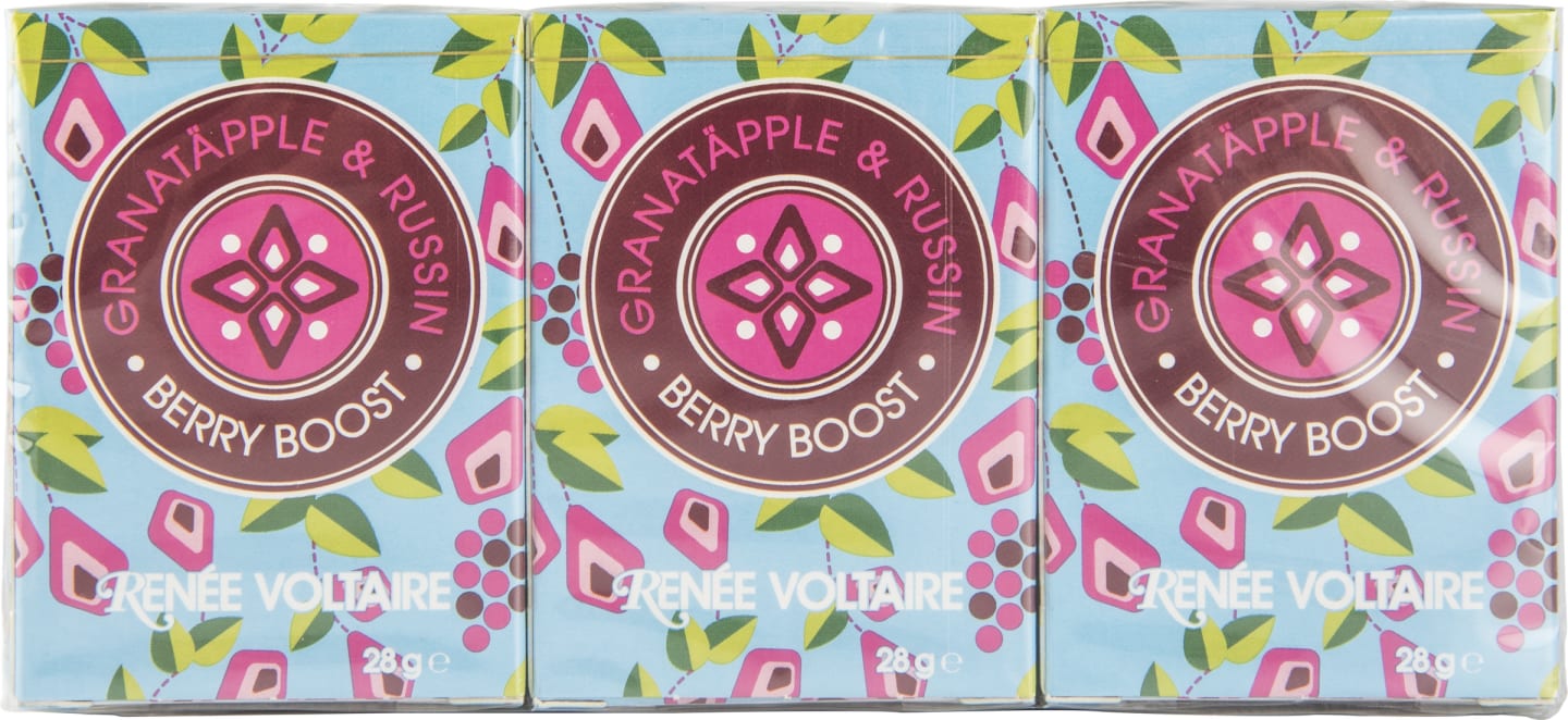 Berry Boost Granatäpple & Russin 6x28g