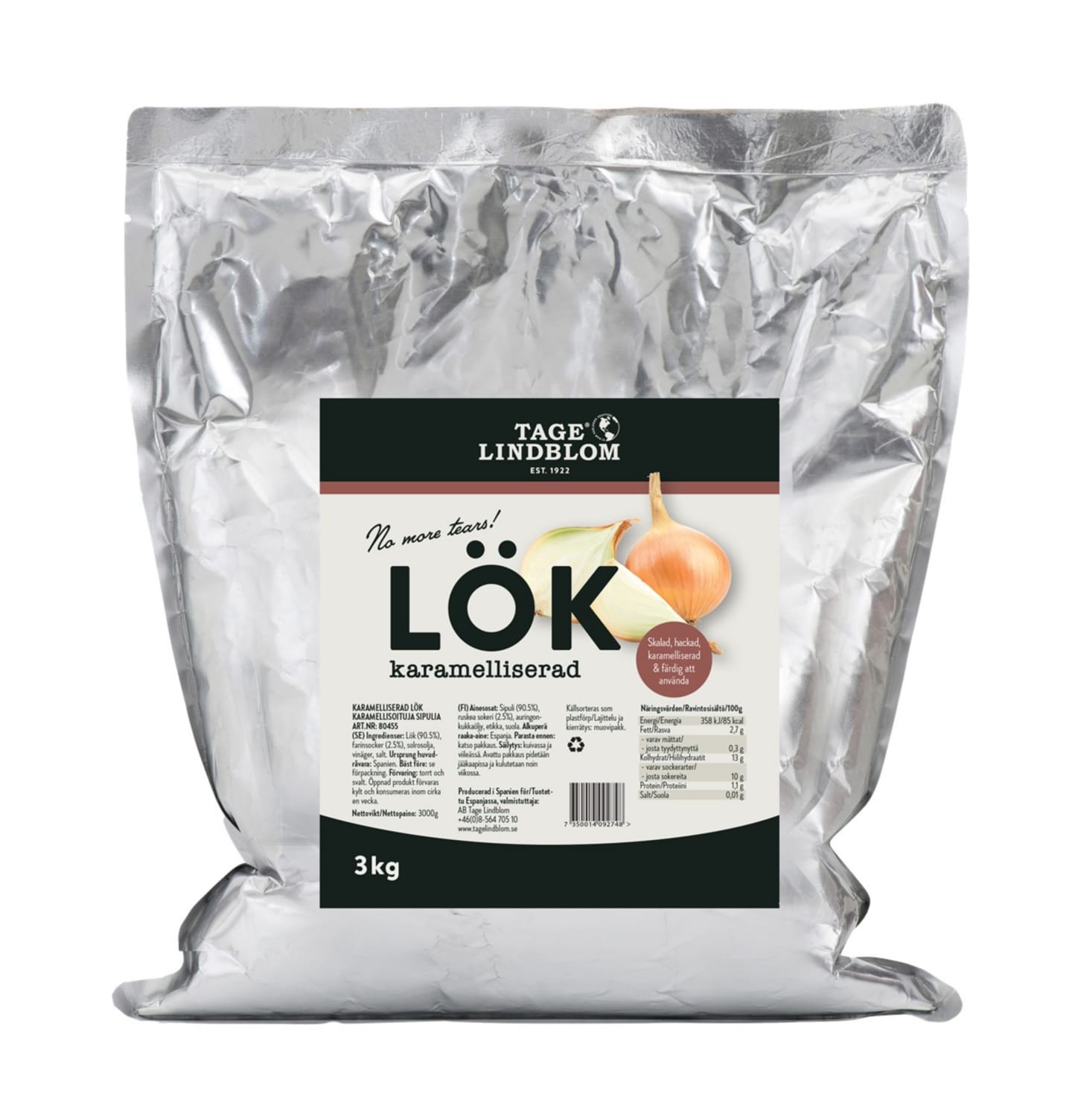 Karamelliserad lök påse 3kg - Bild 1 av 2