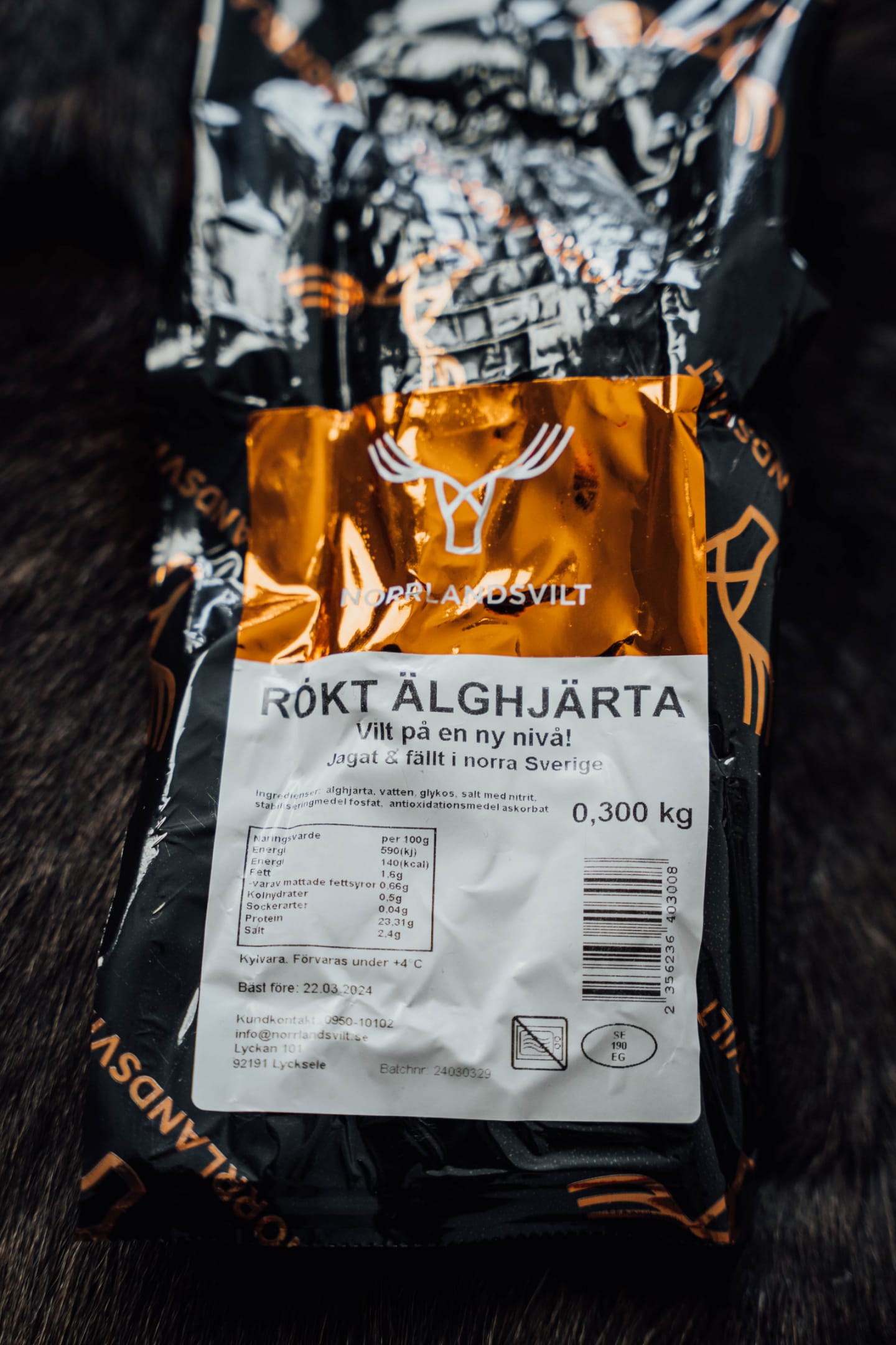 Rökt Älghjärta ca 200g