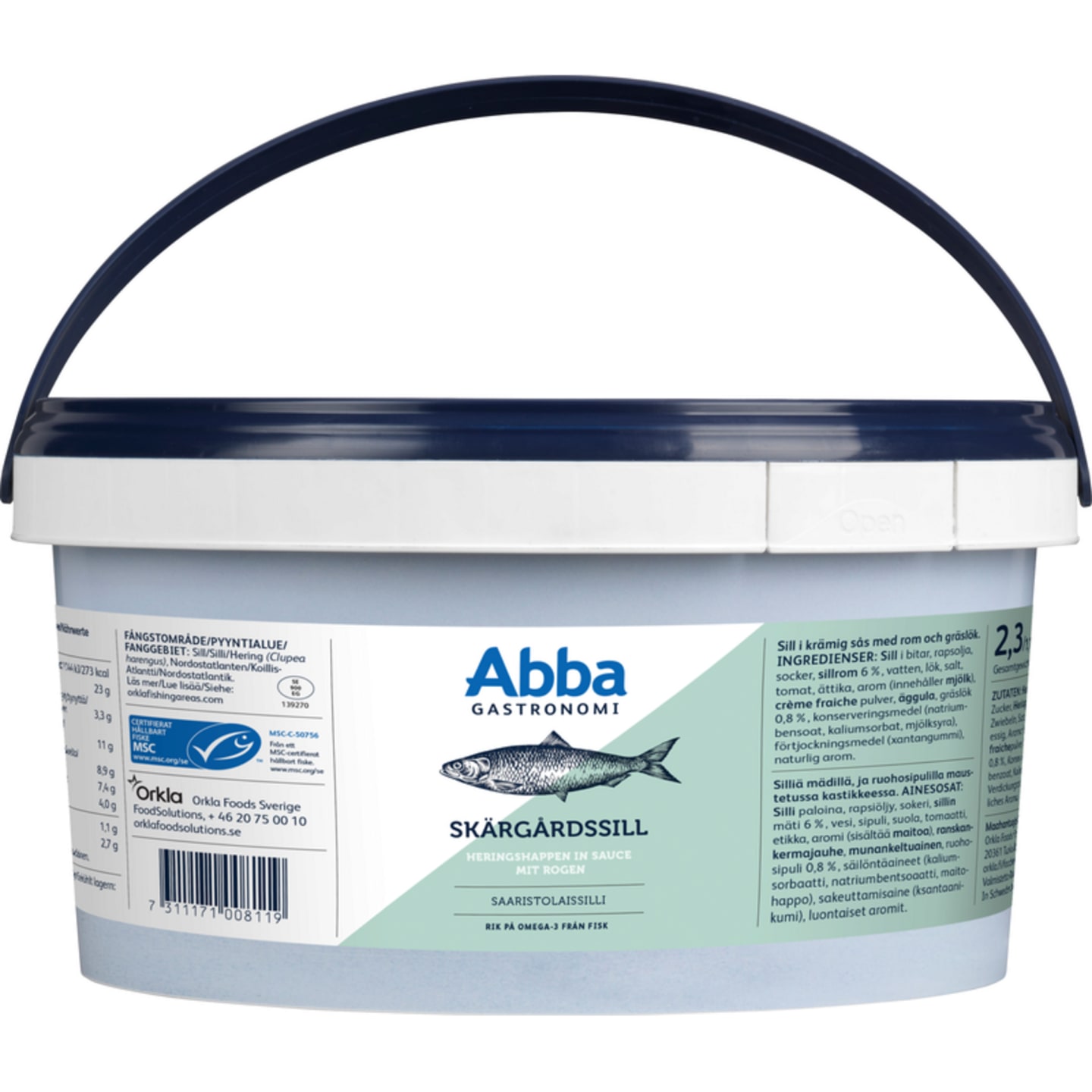 Skärgårdssill bit MSC 2,3kg