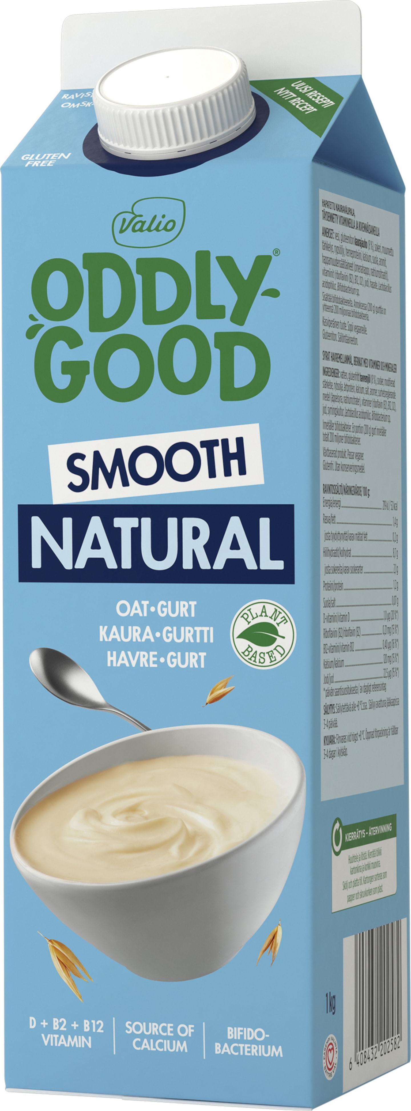 Oddlygood havrebaserad gurt naturell 1kg