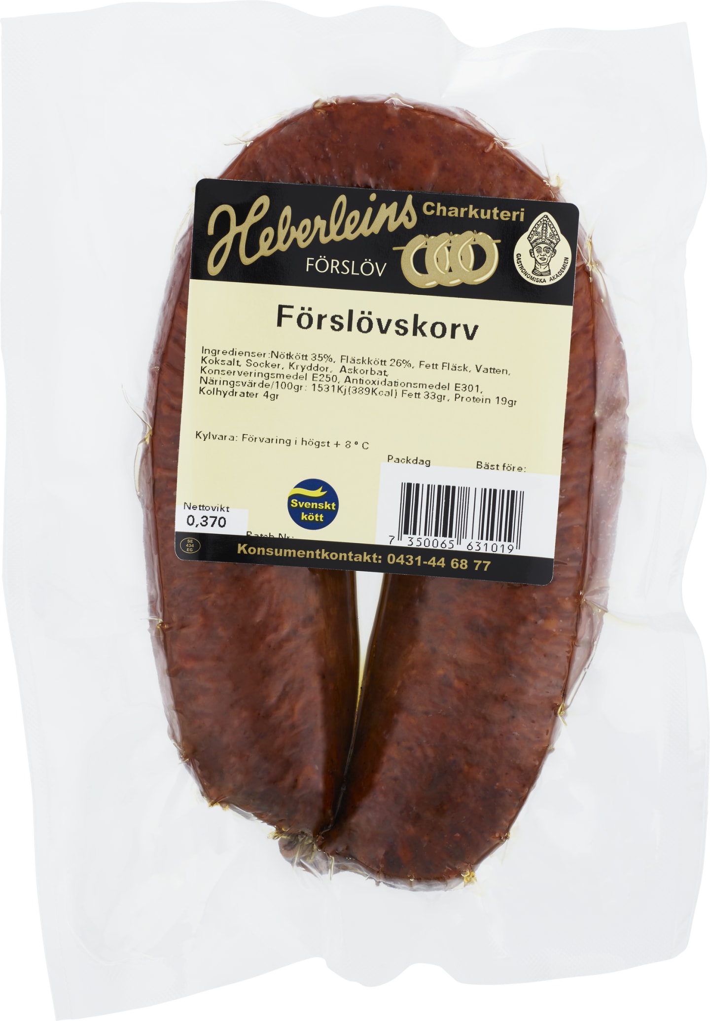 Förslövskorv 370g