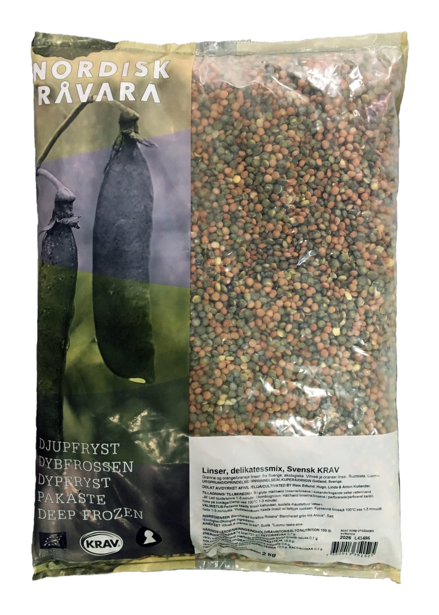 Linser Delikatessmix Förkokt 2kg