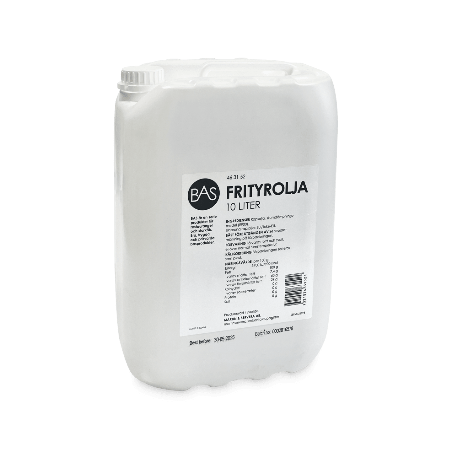 Frityrolja 10L