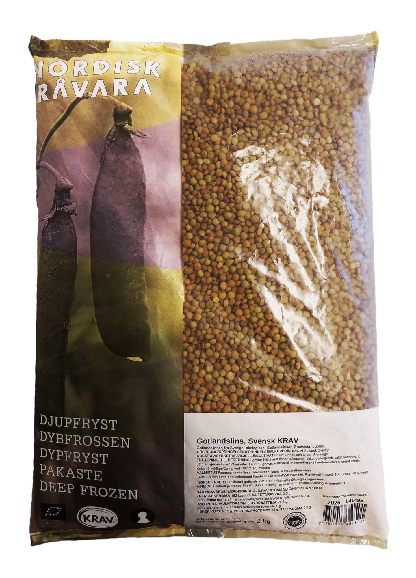 Gotlandslins Förkokt 2kg