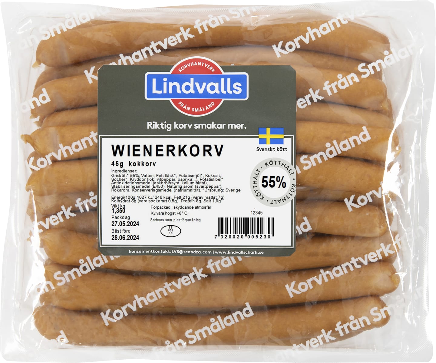 Wienerkorv BT 30x45g