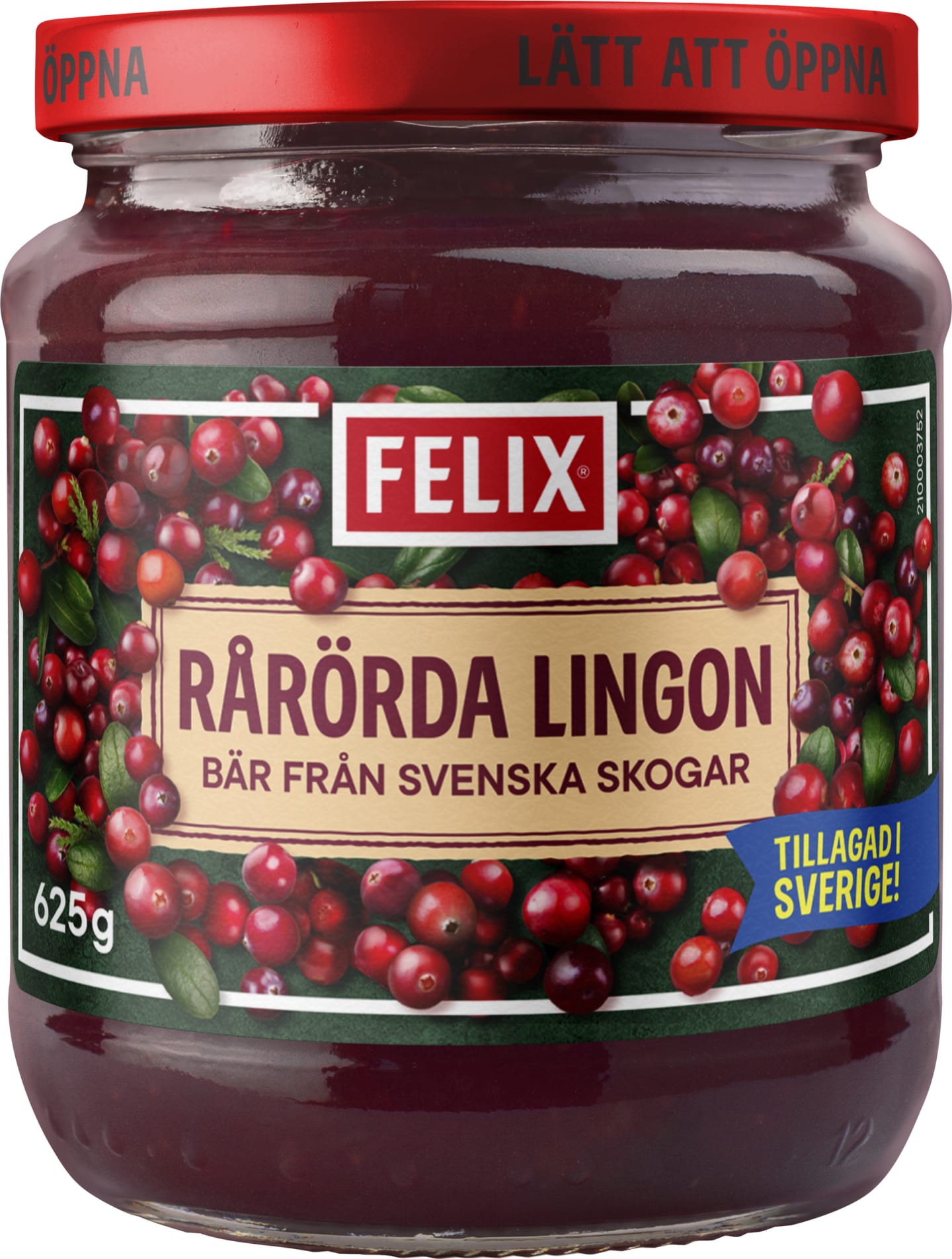 Felix Rårörda Lingon 625g