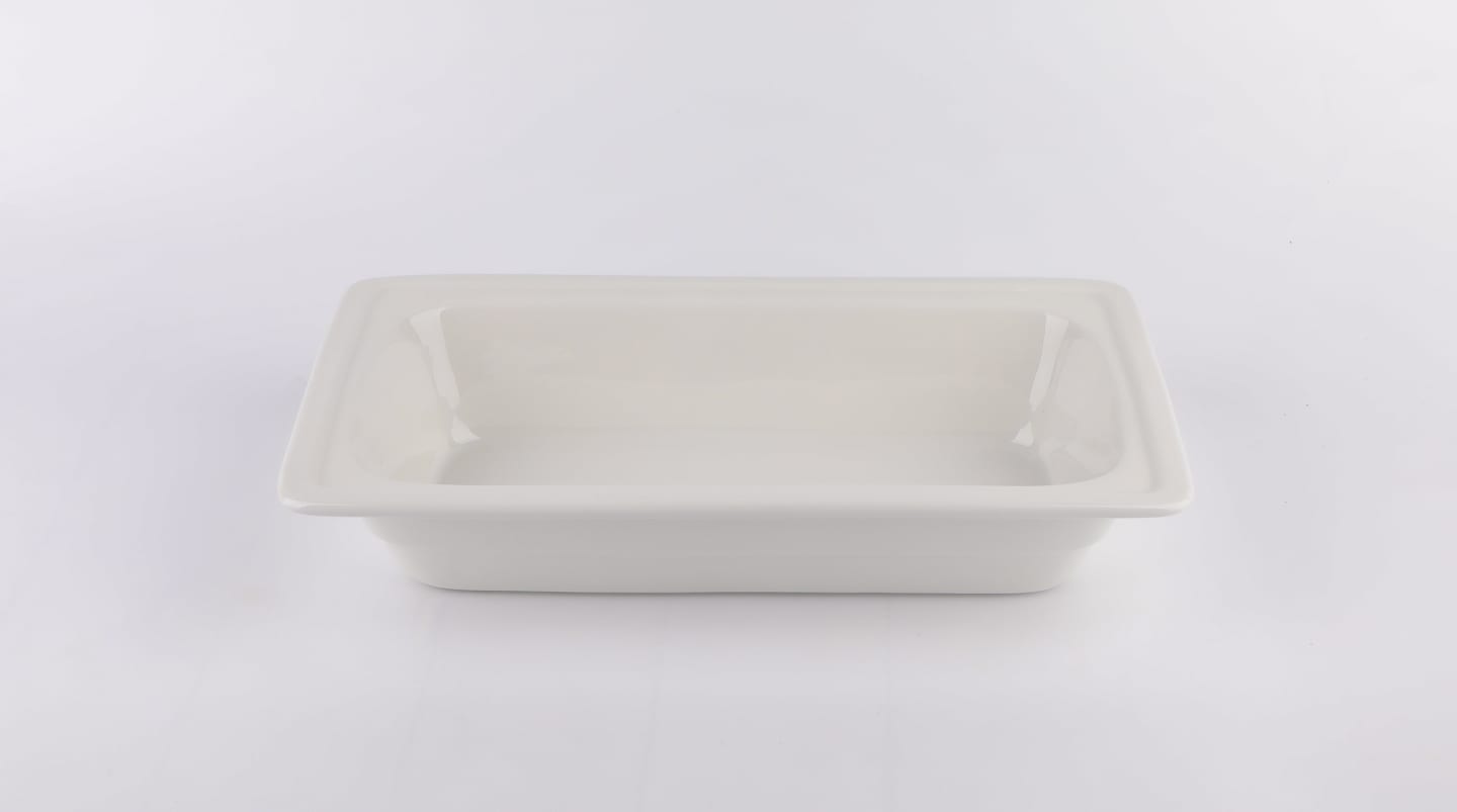 Bufféfat GN 1/3-65MM vit porslin
