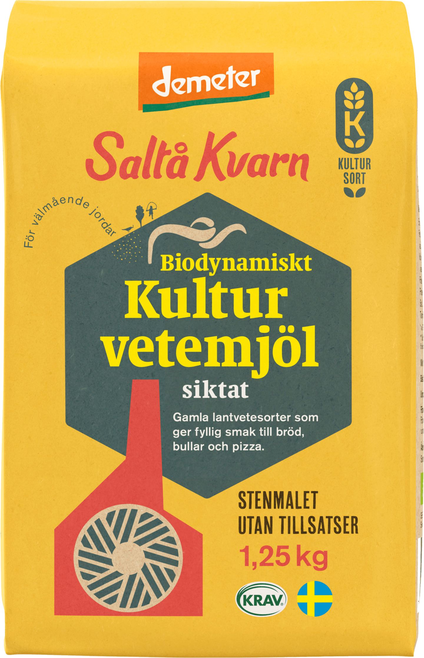 Kulturvetemjöl siktat 1,25kg