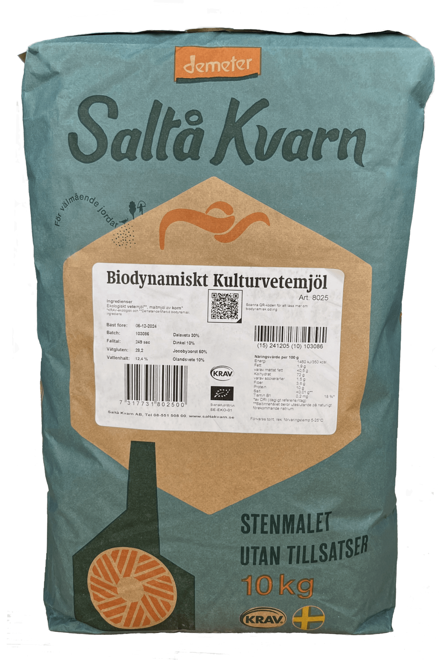 Kulturvetemjöl siktat 10kg