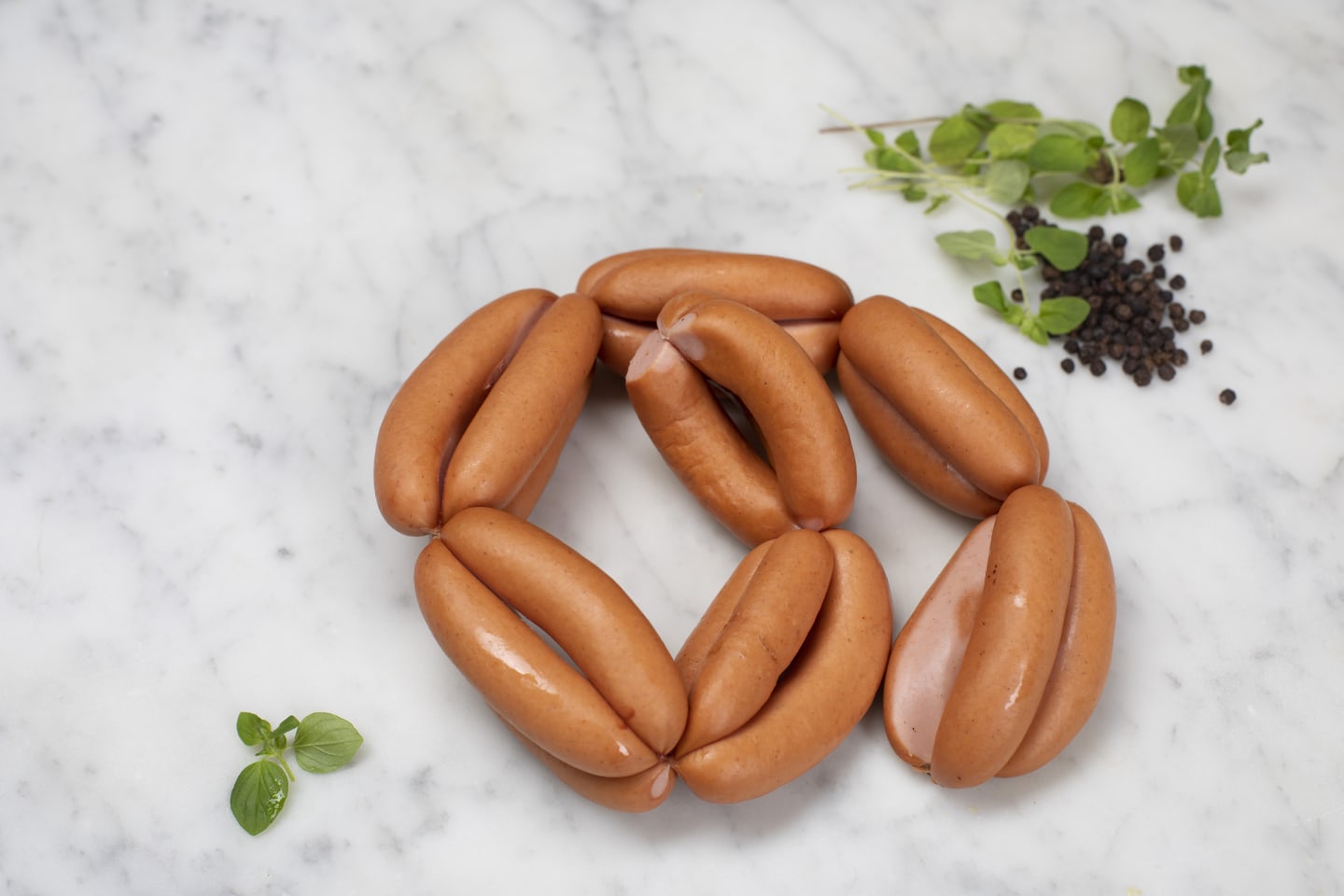 Prinskorv premium handknuten 800g