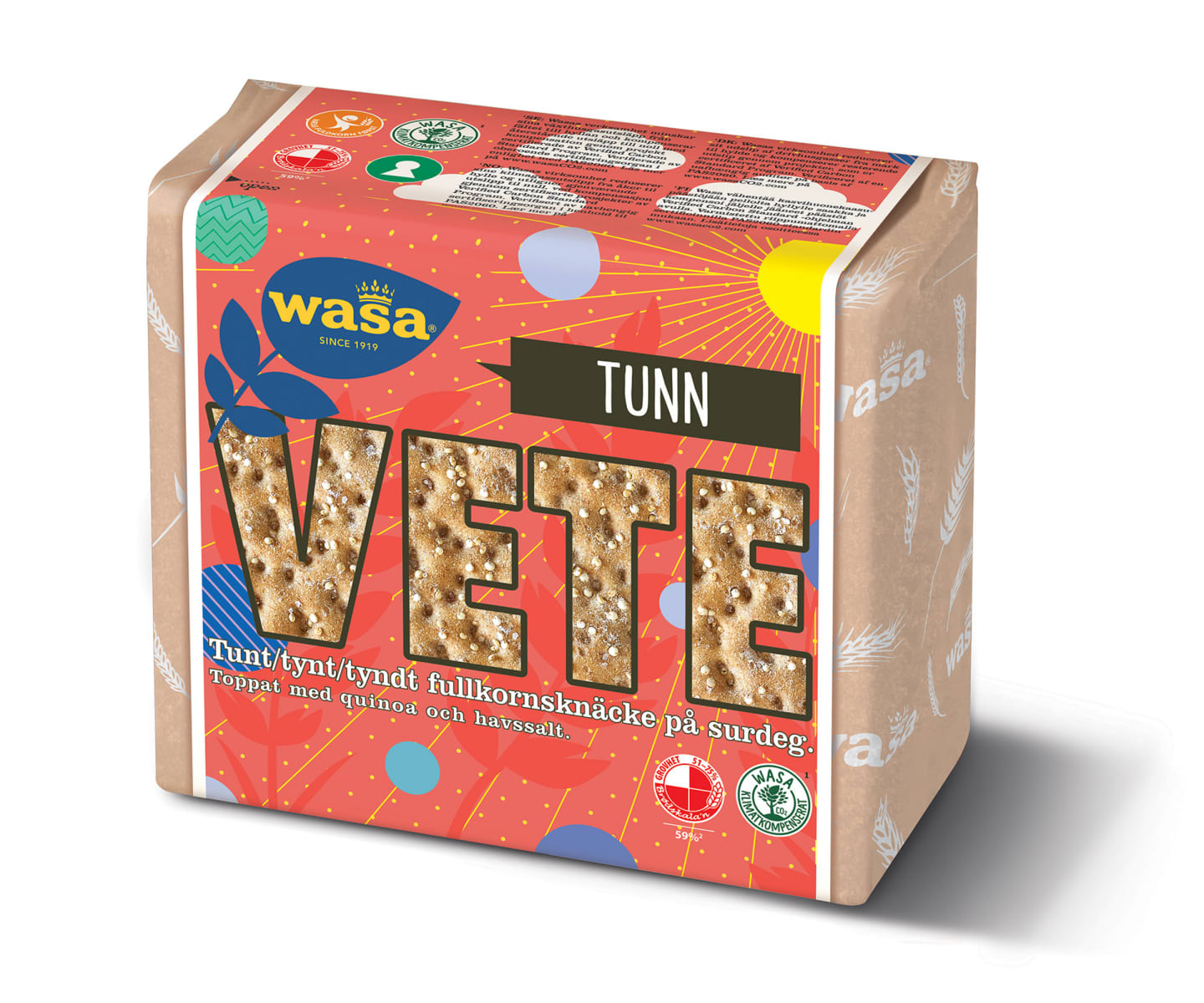 Knäckebröd Tunn Vete 12x230g - Bild 1 av 2