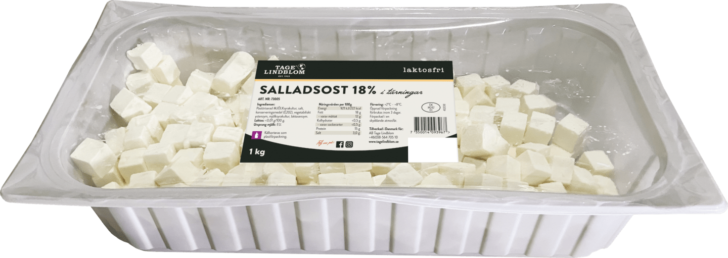 Salladsost tärnad laktosfri 1kg