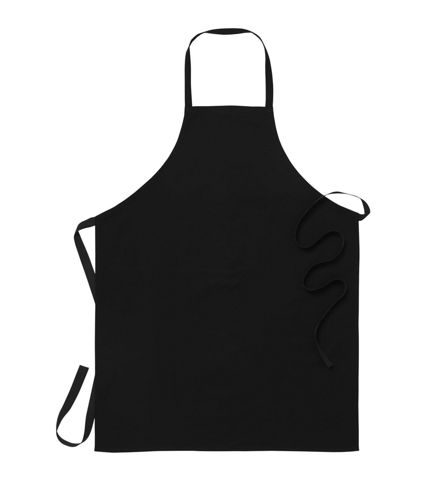 Bröstlappsförkläde 3333 Svart one size