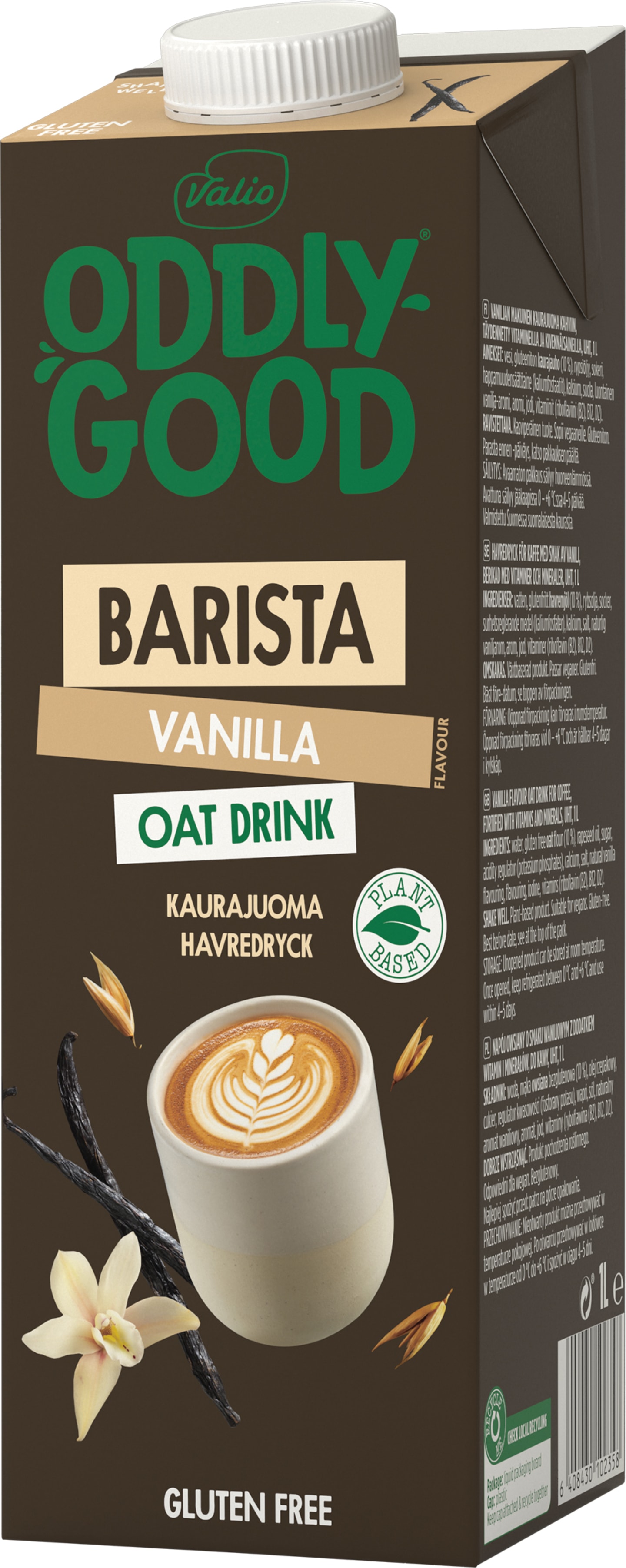 Havredryck Barista vanilj  1L