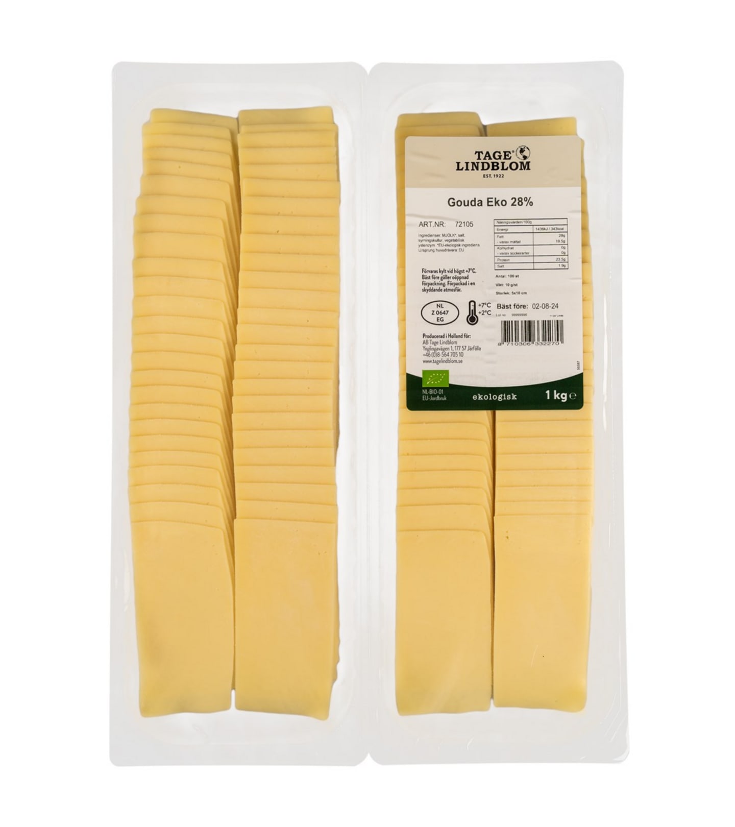 Gouda frukostskivad 7,5g/1kg