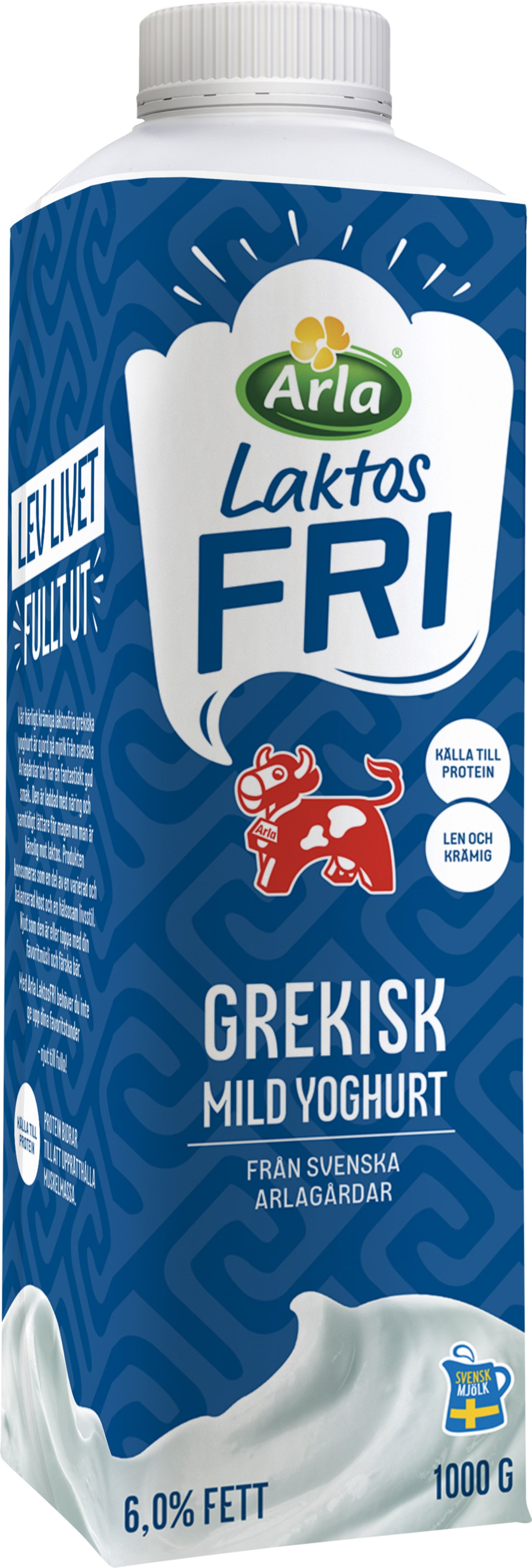 Yoghurt grekisk naturell laktosfri 1kg