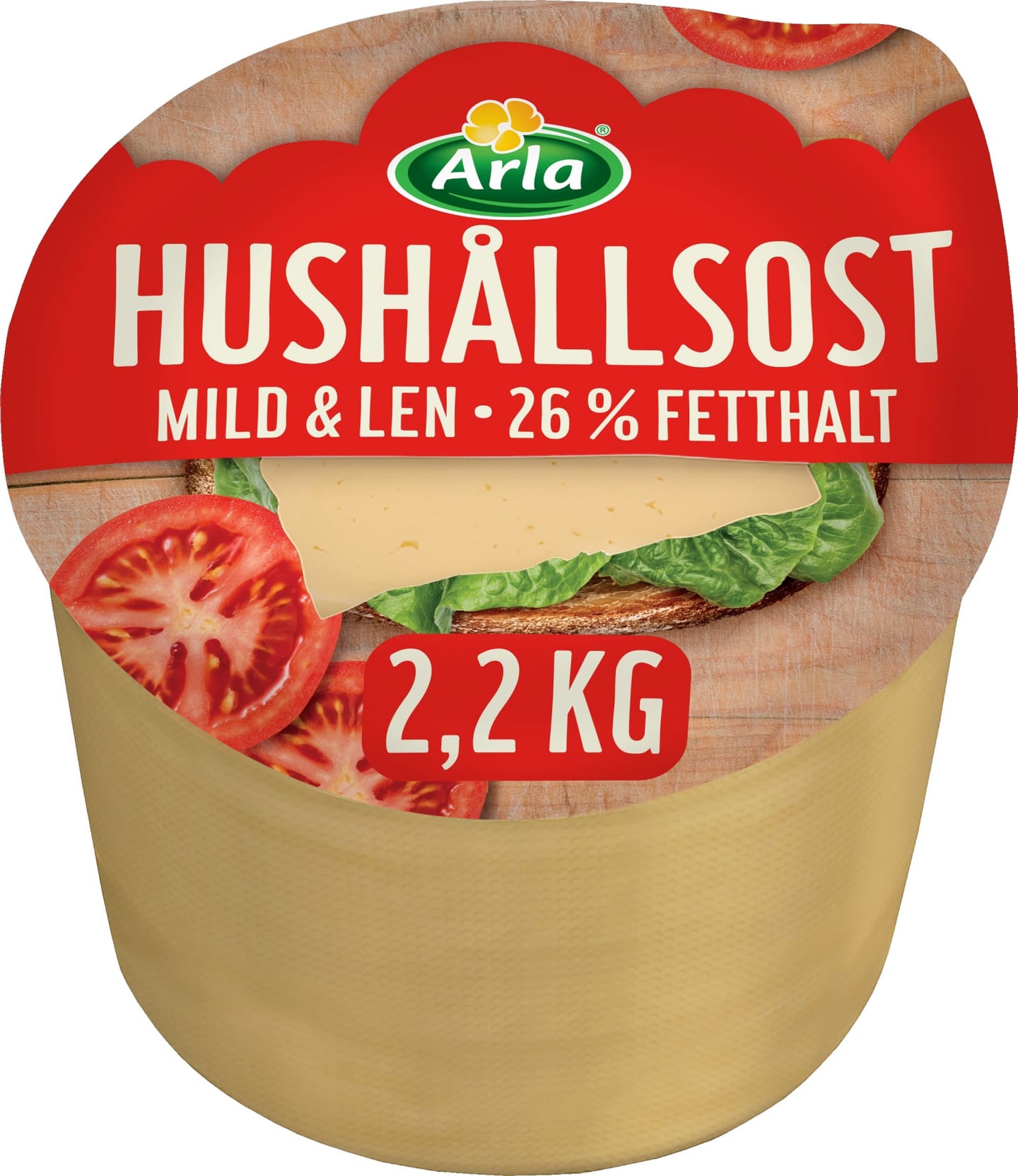 Hushållsost 26% 2,2kg - Bild 1 av 1