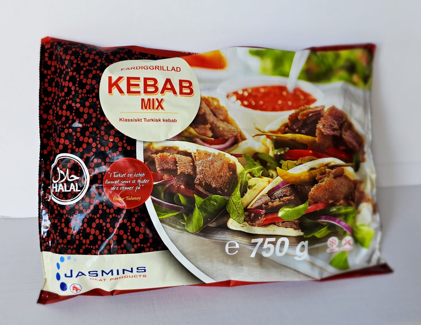 Färdiggrillad kebabmix 750g