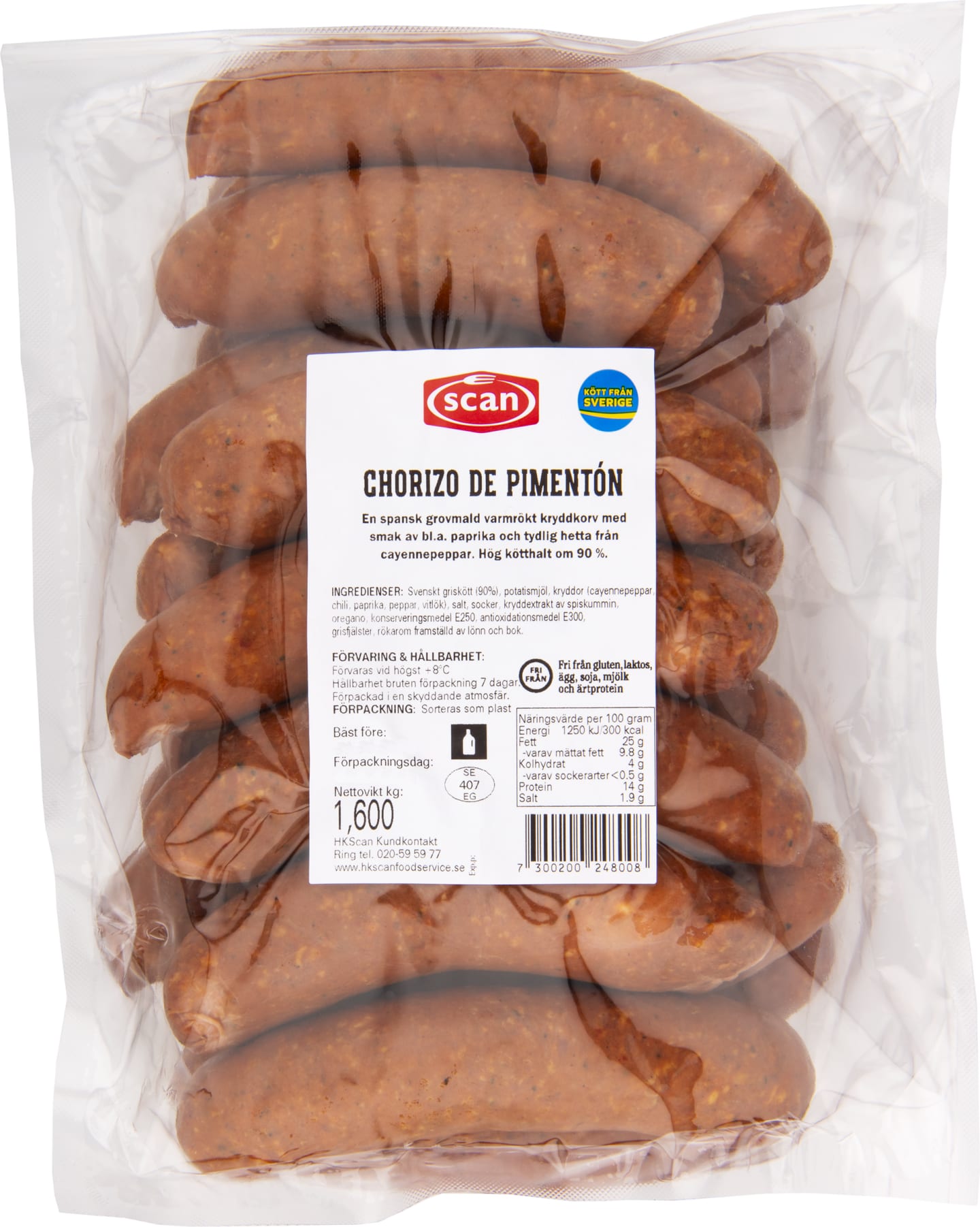Chorizo de Pimentó ca 80g/1,6kg