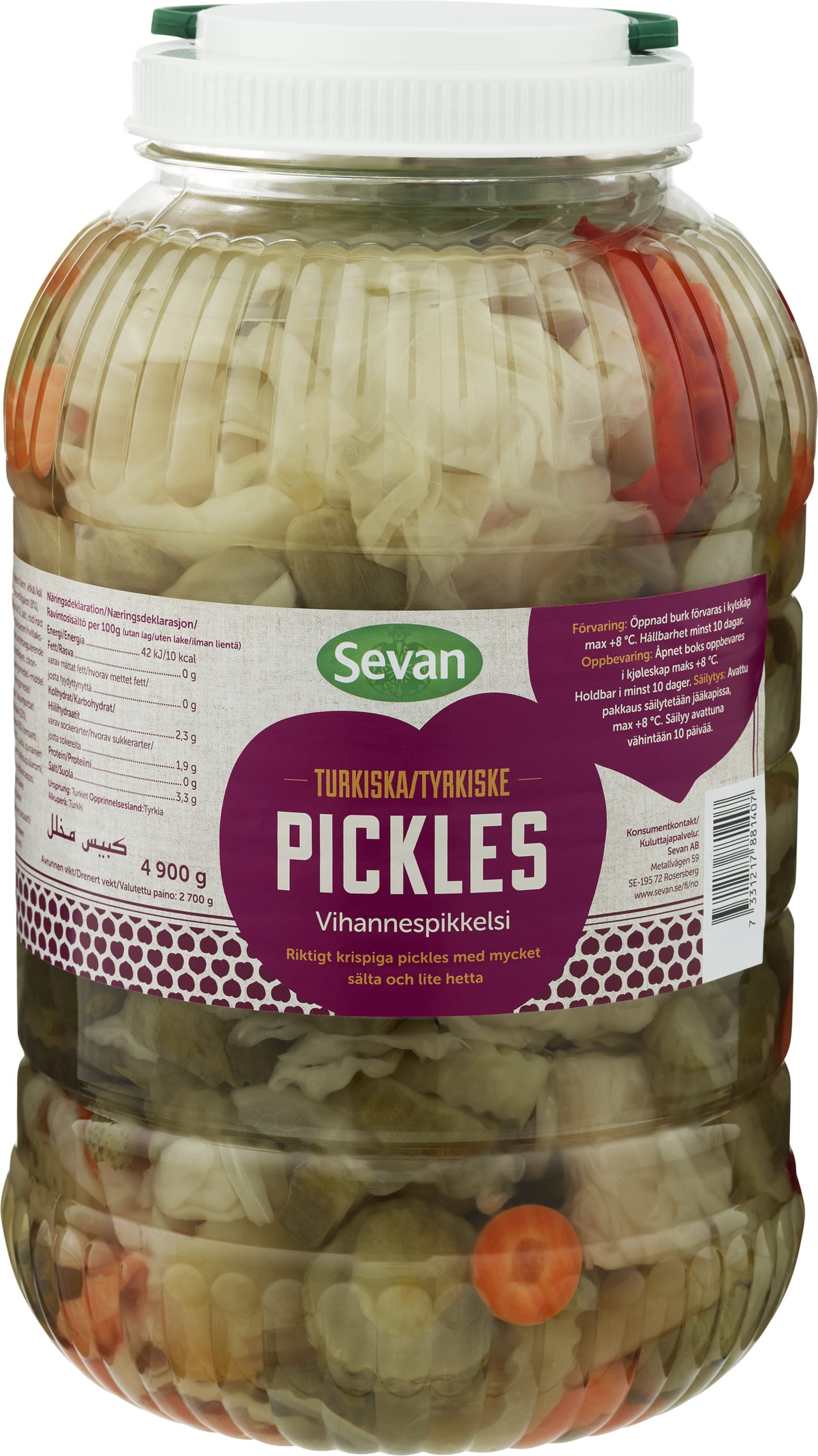 Turkiska Pickles 4,9kg