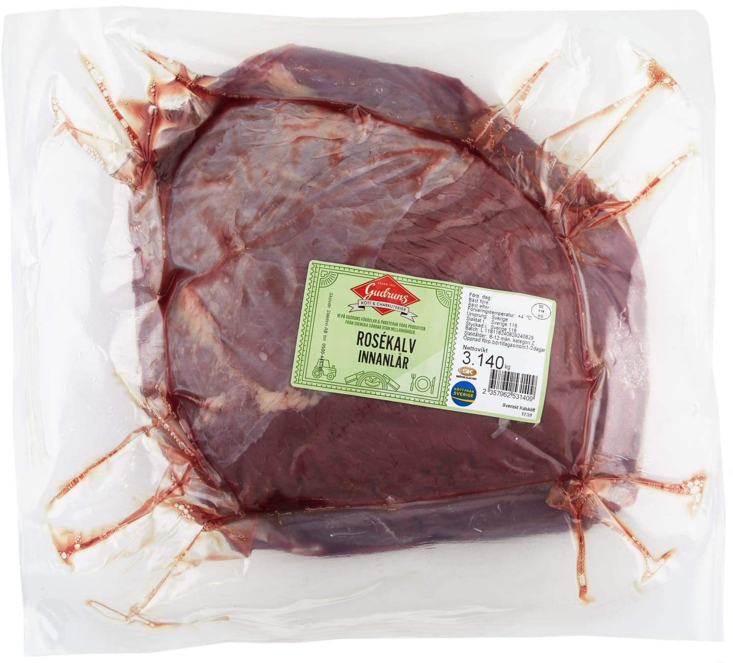Kalvinnanlår 3,3kg - Bild 1 av 2