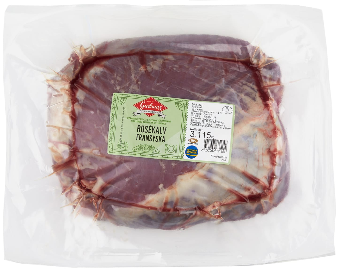 Kalvfransyska 3,3kg - Bild 1 av 2