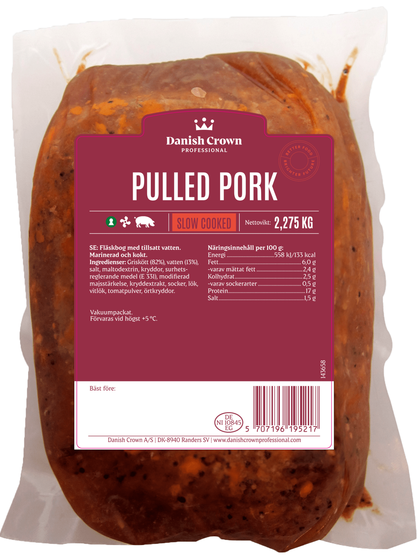 Pulled pork 2,275kg - Bild 1 av 3