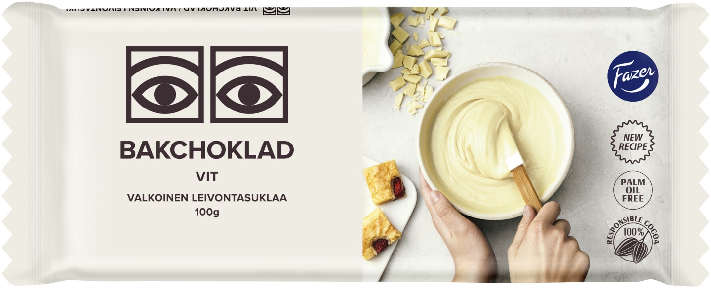 Ögon Bakchoklad vit 100g
